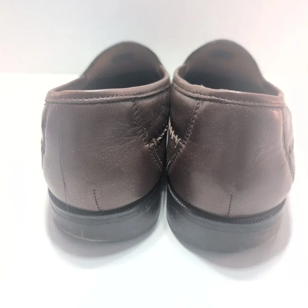 Florsheim Pisa Moc Toe Men's Slip On Loafer Brown Leather Size 10D